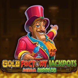 Gold Factory Jackpots Mega Moolah slot icon by Aurum Signature Studios, available at Ritzo Casino