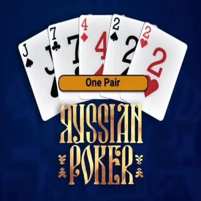 Russian Poker slot logo by OneTouch Games at Ritzo Casino